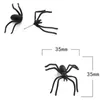 Black Spider Earrings Alloy Animal Ear Studs Scary Halloween Party Favors Decorations Gifts for Women Girls