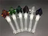 2Style Glasbongs Downstem 14 mm 18 mm weiblicher Downstem für Becherbong-Rauchwasserpfeife Diffusor mit buntem Diamant-Tabakkopf