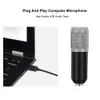 BM800 Condensador Microfone Kits BM 800 USB Para Computador Karaoke Microfone Pop Filtro para Som Estúdio Gravação Microfone Gamer