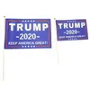 Hand Held Trump Mini Flag 2020 Valflagga med Stick Trump Presidentval Förvara Amerika Great Fashion Home Decoration Banner VT0632