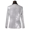 Brillant Sequin marié Tuxedos pic revers un bouton hommes robe de mariée hommes affaires bal Darty chanter hôte Performan vêtements 36