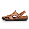 Sandalen Sandalia Masculina Sandalias Hombre Cuero groot formaat koeienhuid gesloten teen Casual mannen leer1