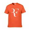 New Roger Federer RF Tennis T Shirts Men Cotton Short Sleeve Perfect Printed Mens TShirt Fashion Male Sport Oner sized Tees ZG71642430