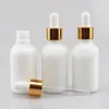 Beyaz Porselen Uçucu Yağ Parfüm Şişeleri e Sıvı Şişeler Reaktif Pipet Damlalıklı Aromaterapi Şişesi 5ml-100ml Toptan ücretsiz DHL