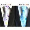 Fashion 8cm Silk Yellow Black Striped Neck Ties For Men Flower Business Wedding Classic Necktie Neckwear Gift 2020