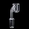 4mm Dikke Flat Top Quartz Banger Nail Roken Accessoires 10/14 / 18mm Mannelijke / Vrouwelijke Gepolijste Gezamenlijke Platte Kom voor Glas Bong DAB RIGS 643/644-Q