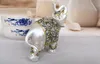 Ceramic Home Decoar Lucky Fengshui Crafts Garden miniatures Golden Miniatures Gift For Office Home Decoration