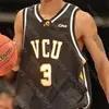 Özel VCU Basketbol Jersey NCAA College De'riante Jenkins Marcus Evans Marcus Santos-Silva Issac Vann Corey Douglas Mike'l Simms Crowfield