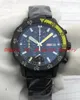 Luxusuhr IW376706 Cousteau Japonya kuvars hareketi Kronograf Gün Tarih spor İki tonlu gri kadranı Metal grubu reloj de lujo saatler