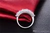 Yhamni Fashion S925 Stamp Stamp Original Silver Ring for Luxury Pink Diamond New Trendy Jewelry Engagement Ring MR13381029136537611