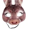 Rabbit Masks Halloween Mask Unisex Carnival Holiday Party Accessories Cospaly Tools Funny Decor Realistic Masker XBJK2002