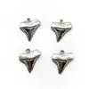 100pcs shark teeth antique silver charms pendants Jewelry DIY For Necklace Bracelet Earrings Retro Style 17*16mm