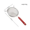 Inoxidável Colander fio de aço de malha fina de óleo Filtro Farinha Colander Peneira Peneira pastelaria Baking Tools Acessórios de cozinha