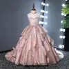 Formalna okazja Butterfly Dzieci Tutu Flower Girl Sukienki Pierwsza Komunia PROM PROM Księżniczka Suknie druhna ślub z pociągiem PA3357177