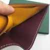 Herren kurze Geldbörsen Männer kleine Brieftaschenbeschichtete Leinwand mit echtem Leder Mehrere Fliegerbrieftaschen mit Kasten und Papiertüte