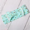 Baby hoofdband meisjes boog bohemie tulband twist knoop hoofd wrap floral solide polka dot gestreepte haar bogen accessoires hoofddeksels 120 stijl czyq5759