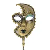 CMiracle Handheld Venetian Masquerade Mask Great Halloween Carnival Party Carnival Mask6689008