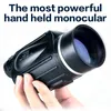 Livraison gratuite chasse 13x50 grande vision monoculaire puissant télescope de poche oculaire longue-vue montre de sport avec poignée