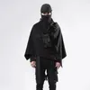 Aluno Techwear Techwear Cape Tactical Poncho Cyber ​​Estilo Cloak