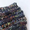 Chegada Nova Mulheres lã Knit Elastic Headband Multicolor Proteção de orelha Rabo Hat Quente para o Outono Inverno