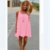 New Fashion Sexy Casual Dresses Women Summer Sleeveless Evening Party Beach Dress Short Chiffon Mini Dress BOHO Womens Clothing Apparel