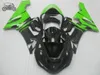 High quality Chinese fairings for Kawasaki Ninja 2005 2006 ZX-6R 636 ZX 6R ZX636 05 06 ZX6R green black motorcycle fairing kit