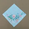12PCS 43x43CM 60s Printed handkerchief Japanese and Korean Handkerchief Cotton Printed Ladies Handkerchief Small Square