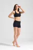 Calças curtas de ioga verão quente mulheres casuais cintura alta elástica apertada fitness shorts magros cor sólida feminino menina shorts de exercício