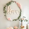 60cm Wedding Flower Hoop Metal Artificial Flower balloon Loop single ring Christmas Party Decoration Home Decoration Hanging ornament