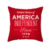 Amerykański Dzień Niepodległości Poduszki Okładki USA Dzień Niepodległości Peach Pillow Case Home Office Sofa Dekoracja