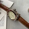 Luxury New Super Ocean Heritage II AB201033 Silver Dial Automatic Mens Watch Brown Leather Strap Sprot Watches Hello Watch High Qu254n