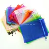 9*12cm(3.54*4.72inch) Drawstring Organza bags Gift wrapping bag Gift pouch Jewelry pouch organza bag Candy bags package bag mix color