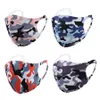 Camo Anti Poussière Visage Bouche Couverture PM2.5 Masque Respirateur Anti-poussière Anti-bactérien Lavable Réutilisable Glace Soie Masques 8styles RRA3094