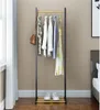 Hanging clothes rack in bedroom floor standing dormitory clothes rack, clothes racks horizontal bar type household simple cloth drying