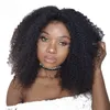 Pixie Cut Bob Lace Front Paryk 250% Densitet Spets Front Human Hair Paryker Afro Curly Human Hair Wig Remy Lace Closure Wig Pre Plocked