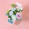 Prezent Wrap Walentynki DIY Flower Flowing Box Pakowanie Bukiet Bukiet Florist Supplies Dekoracja ślubna Dekorowanie domu1