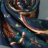 Новые 100 шелковых шарфов Женщины большие платцы желание при печати дерева