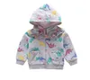 Boys Hoodies Cartoon Dinosaur Sweatshirts Kid Designer Cotton Jackor Casual Långärmad Cardigan Coat Fashion Outwear Jumper Pullover B6818