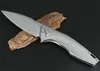 2020 Ny High End Ball Bearing Flipper Folding Kniv D2 Stone Wash Blade CNC TC4 Titan Alloy Handtag EDC Pocket Knives