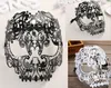 Venise Cosplay fer masque diamant mascarade amusant masque pour les yeux fête reine masque complet métal strass bal