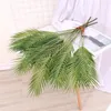 80cm 7 garfo grande árvore artificial folhas de palmeira falsas plantas tropicais folhas de plástico folhagem de árvore verde para festa em casa decoração de casamento 7578564