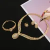 24K Gold Plated Ethiopian Jewelry Set White Stone Choker Jewelry Set Habesha Eritrea Women Trendy Jewelry267T