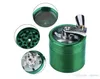 40mm 3pc/4pc/5pc zicn alloy smoking Tobacco Grinder With Hand Herbal Grinder Hand Crank Crusher Smoke tobacco Grinders