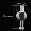 Riptide Turbine Cap Cap en verre transparent en verre transparent Cyclone Fit Hookahs Quartz Banger avec perles terp pour les plates-formes Bong Dab