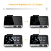 Bluetooth 4.2 Radio Alarm Clock Speaker con 2 porte USB LED Digital Alarm Clock Casa Decration Snooze Orologio Da Tavolo