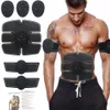 Muscolo addominale elettrico stimolatore ginnico Trainer intelligente Fitness Gym Adesivi rilievo di addestramento Massager del corpo della cinghia per Unisex