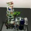 Fumar tubo mini cachimbo de vidro de vidro de vidro colorido em forma de metal colorido pan dragon dragão garrafa de água de vidro