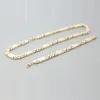 JEWELRY SET 11mm Mens Chain Boys Bracelet Gold Tone Flat Byzantine Link Stainless Steel Necklace Bracelet Set