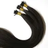 Micro perline dritte Remy Nano Ring Link Estensioni dei capelli umani Fondo spesso 14 "-24" 1,0 g s 100 g 200 gr 300 gr Molti colori disponibili