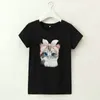 New Cute Cat T Shirt Donna Casual Funny Cartoon Print Tshirt Harajuku Kawaii Fashion T-shirt Summer Short Sleeve Top Tees Female